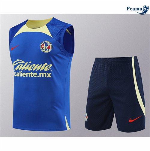 Sconto Kit Maglia Formazione CF América Canotta + Pantaloncini blu 2024-2025